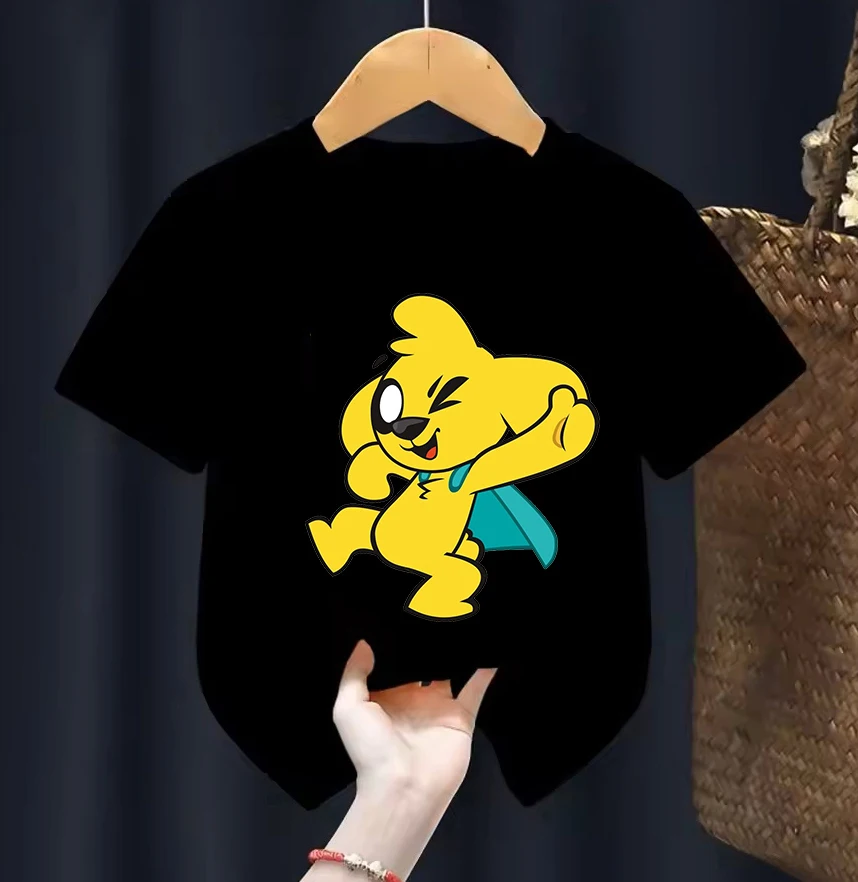 Camiseta con gráfico de dibujos animados de Mikecrack para niños, camiseta de moda de verano para niñas y niños con cuello redondo y manga corta, camiseta de algodón Compadretes, camiseta Harajuku