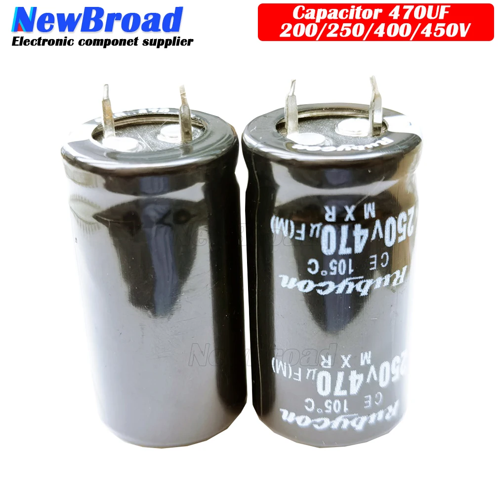 2-5PCS Cow Foot Aluminum Electrolytic Capacitor 470UF 200V 250V 400V 450V 22*35MM 30*50MM 35*40MM 30*45MM 25*40MM