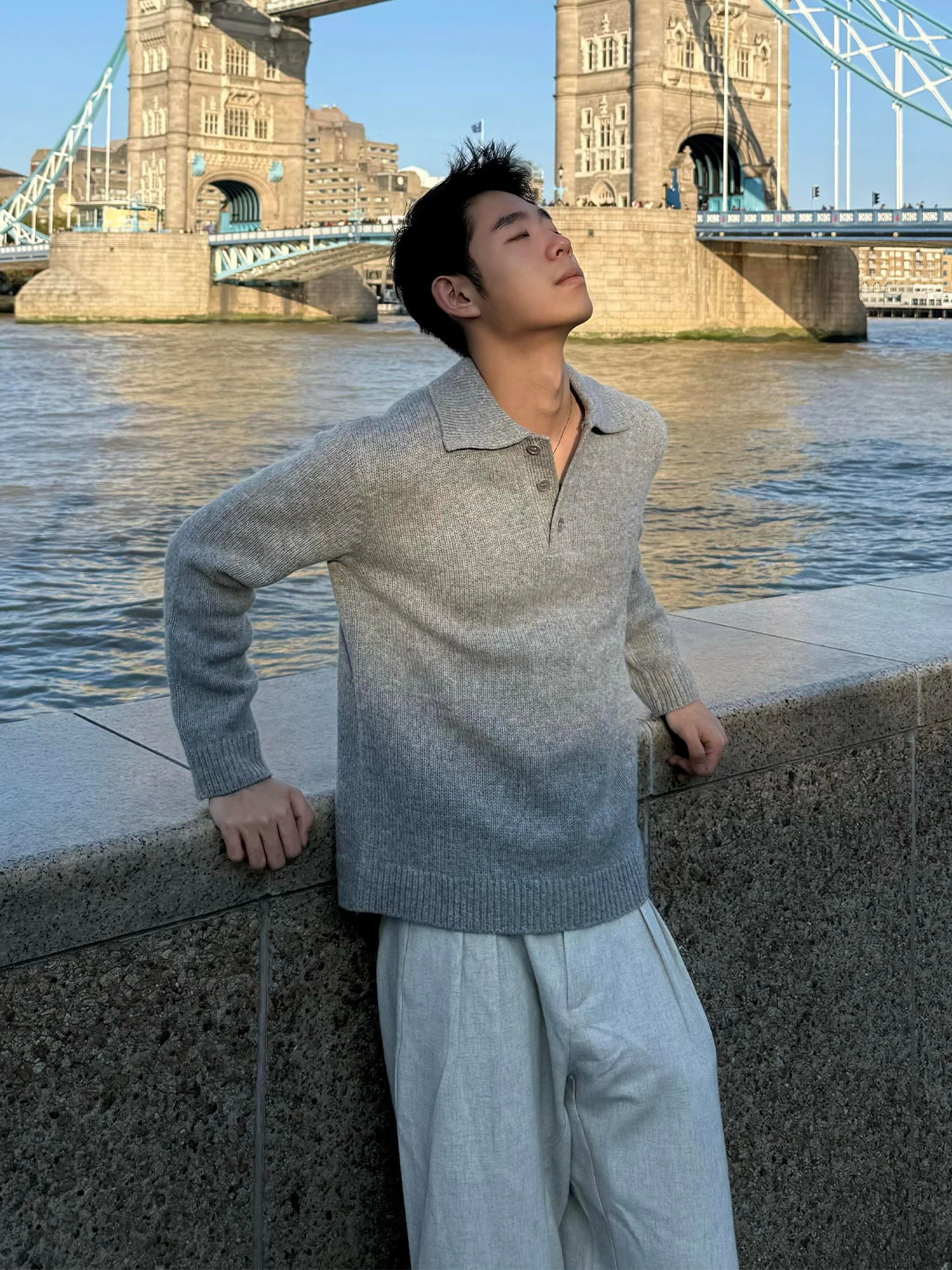 

Laoqian Sle Men's Knitted Sweater Casual Loose Fit Long Sve Stripe Pattern High Collar Lightweight Comfortable Autumn Wear