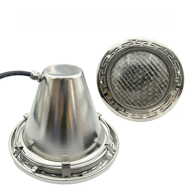 Stainless Steel Recessed Pool Light Underwater Wall Light Shell Kit