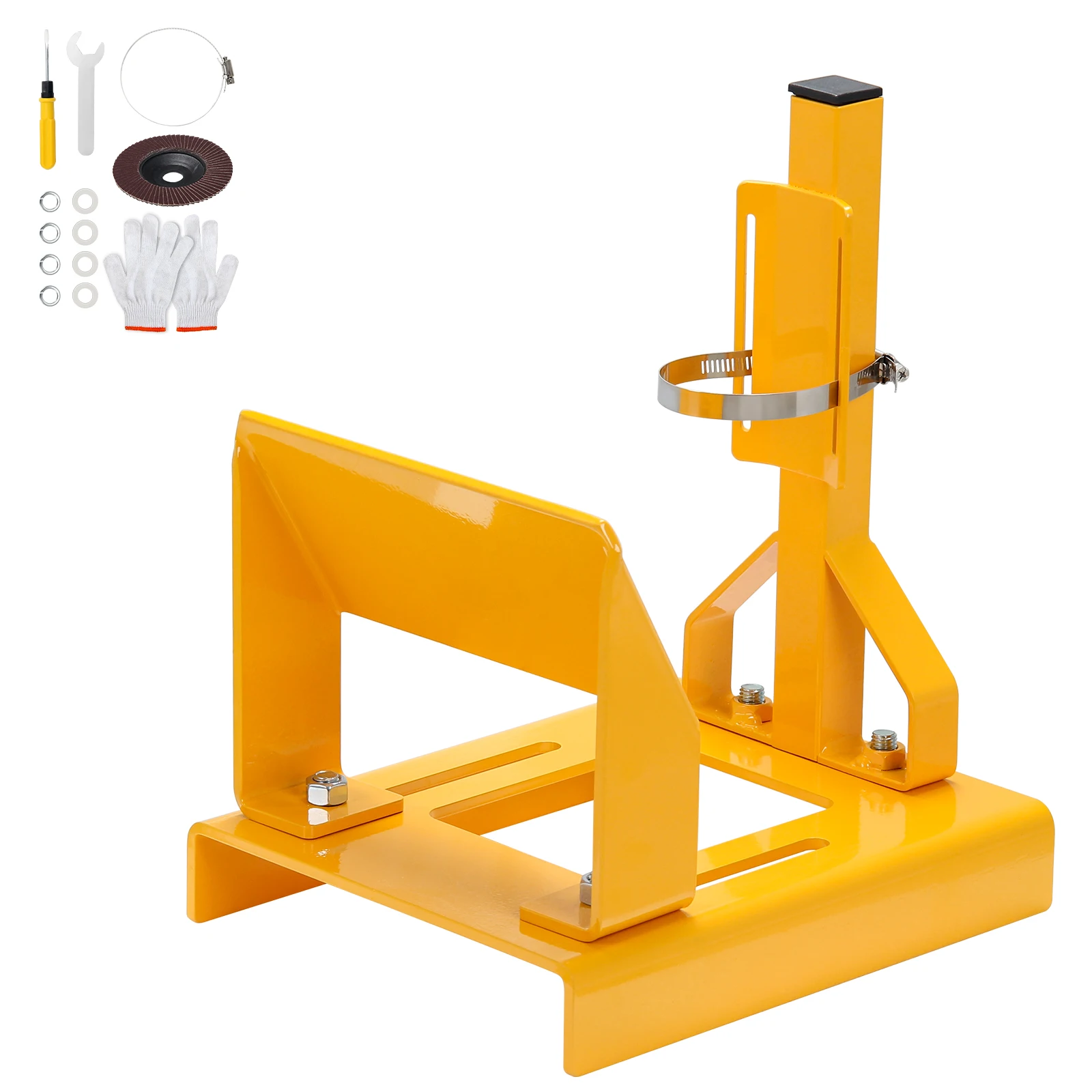 

Professional Lawn Mower Blade Sharpener 30° Adjustable Bevel Mower Blade Sharpening Tool Heavy Duty Iron -Yellow