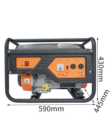 Gasoline generator 220V household small 3000 kW 5kw8 three-phase commercial low noise