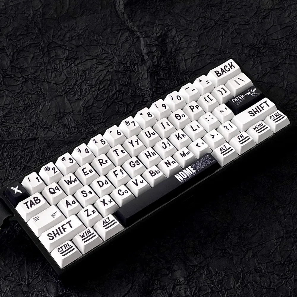 Graffiti Keycaps 137 Key Caps Original Profile PBT Thermal Sublimation Shading Small Set for Mechanical Customized Keyboard DIY