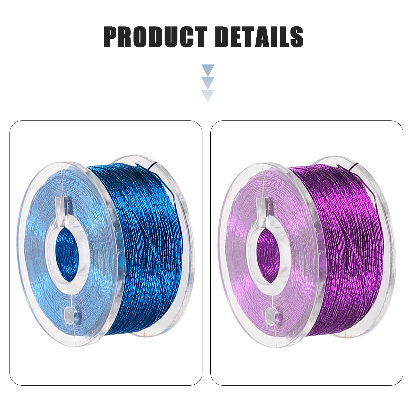 

25 Rolls Metallic Embroidery Threads Wear Resistant Plastic Spool DIY Sewing Kit Cross Stitching Floss Decorative