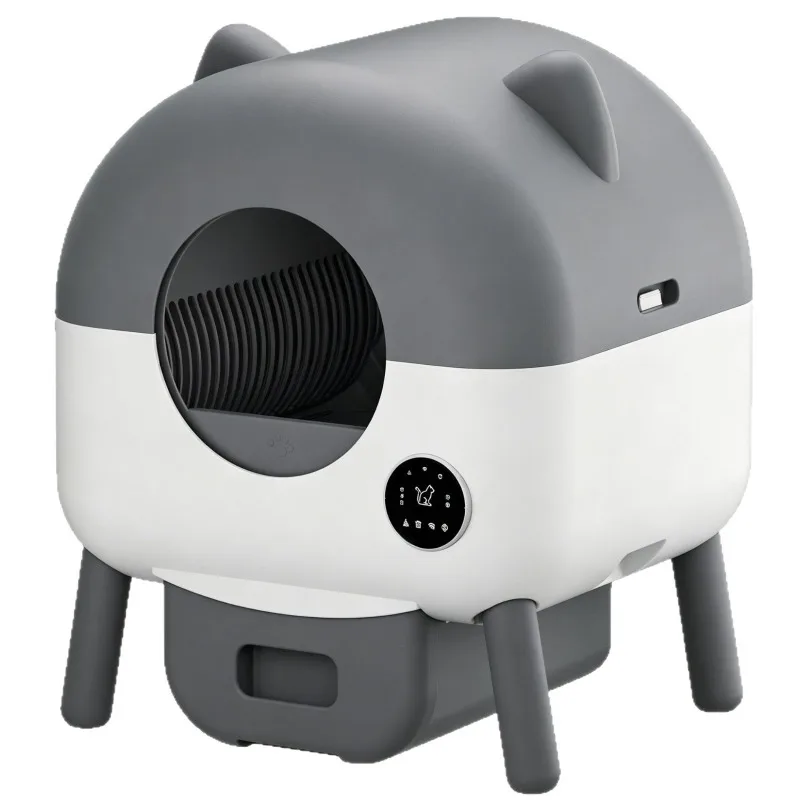 Automatic cat litter box deodorizing automatic shit shoveling APP link smart cat toilet cartoon cat litter box
