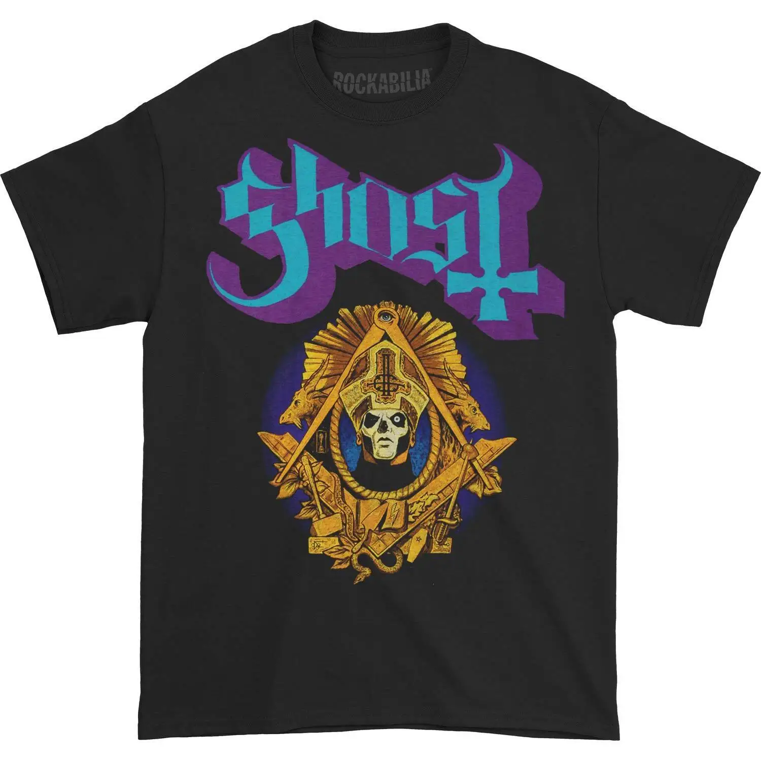 Men'S Ghost Swear Right Now T Shirt Small Black