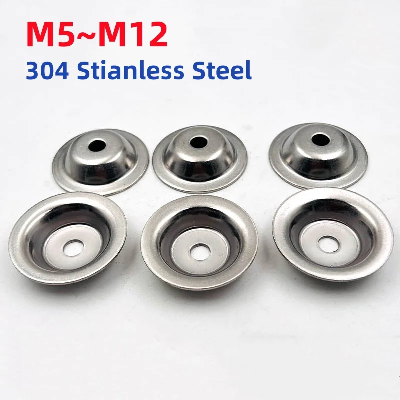 M5 M6 M8 M10 M12 304 Stianless Steel Gasket Concave Convex Bowl Washer Fish Eye Washers Bowl Shaped Straw Hat Gaskets