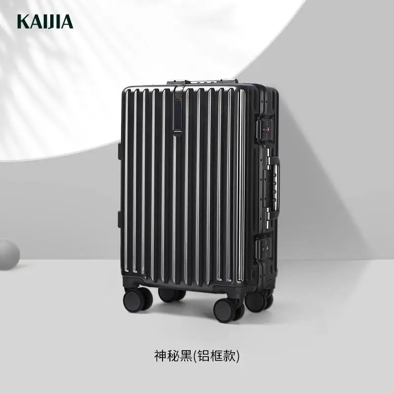 FirstMeet Suitcase female pull rod luggage Male 20 Travel box Aluminum frame password boarding box fashion carry on case