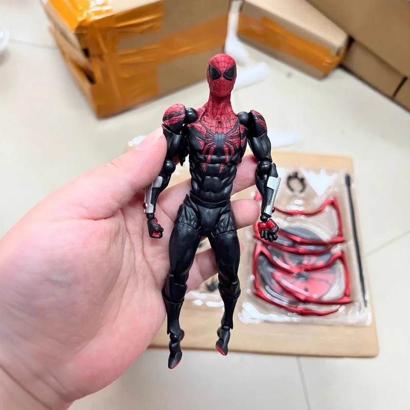 Figurka Akcji Ultimate Spider-Man Chapter Parker 16 cm, Ultimate Neighbor, Składana, Kolekcjonerska Ozdoba na Biurko, Lalka, Zabawka dla Chłopca