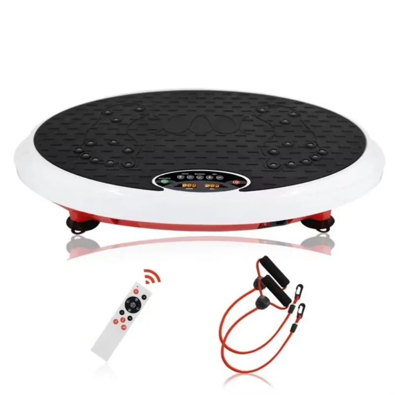 آلة تمرين لوحة الاهتزاز، تدليك الجسم بالكامل بالاهتزاز، للتدريب المنزلي والتشكيل مع أشرطة المقاومة #1