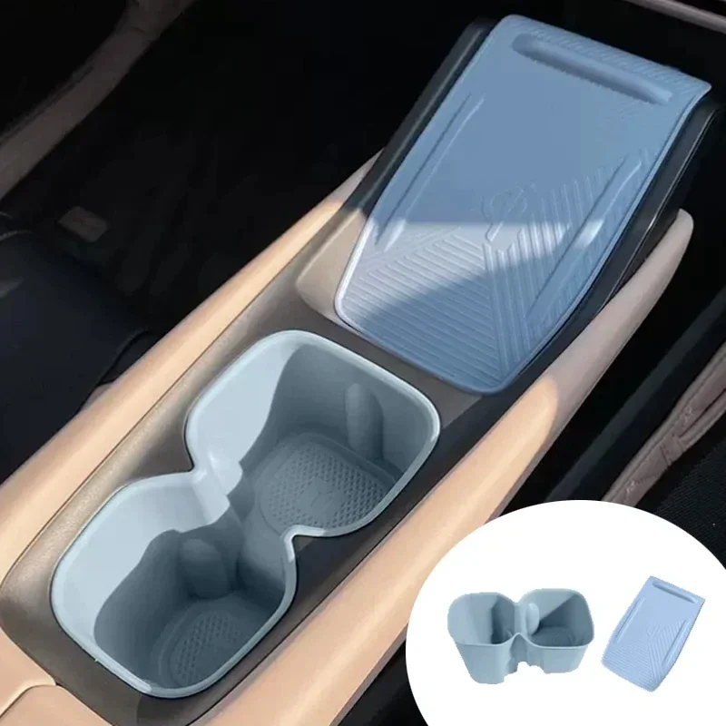 For BYD Seagull Car Water Cup Holder Storage Box Anti-slip Pad Fixed Beverage Holder Garbage Box Auto Interior Accessories