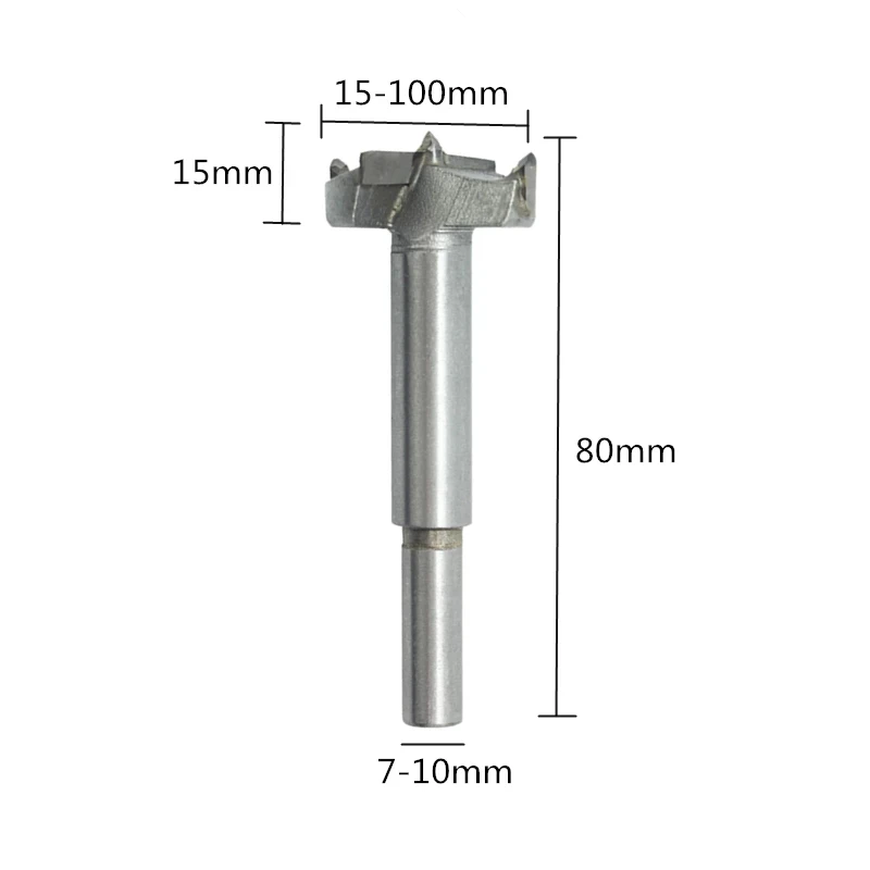 1 Máy Tính 15-100Mm Forstner Bản Lề Mũi Khoan Gỗ Core Lỗ Cưa Cắt Nhựa Tấm Thạch Cao Khoan Gỗ máy Hút Hàng Miễn Phí