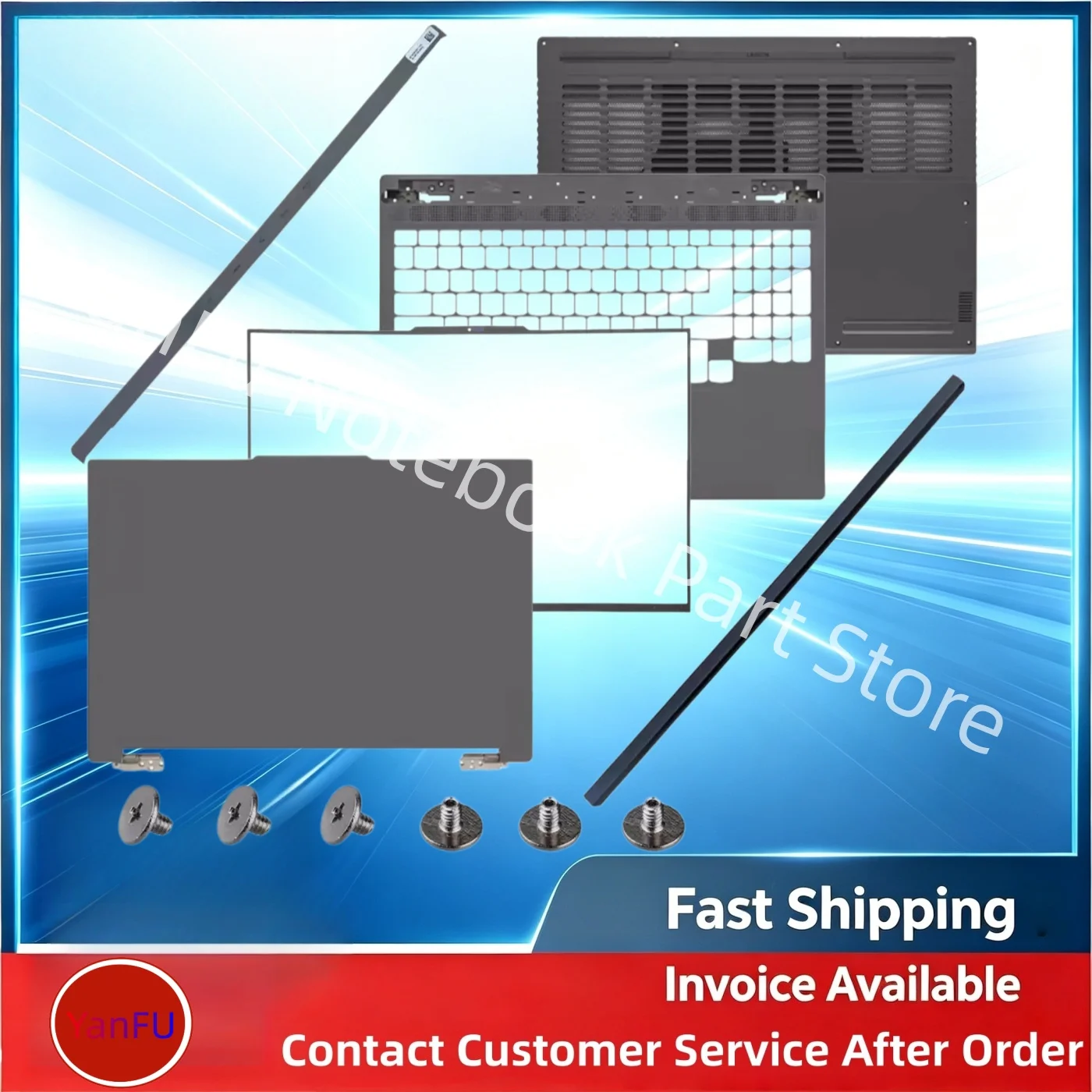 Applicable To Y7000P R7000P IRH8 APH8 2023 model Laptop Casing A Cover B Ccover C Cover D Cover Hinge Cover