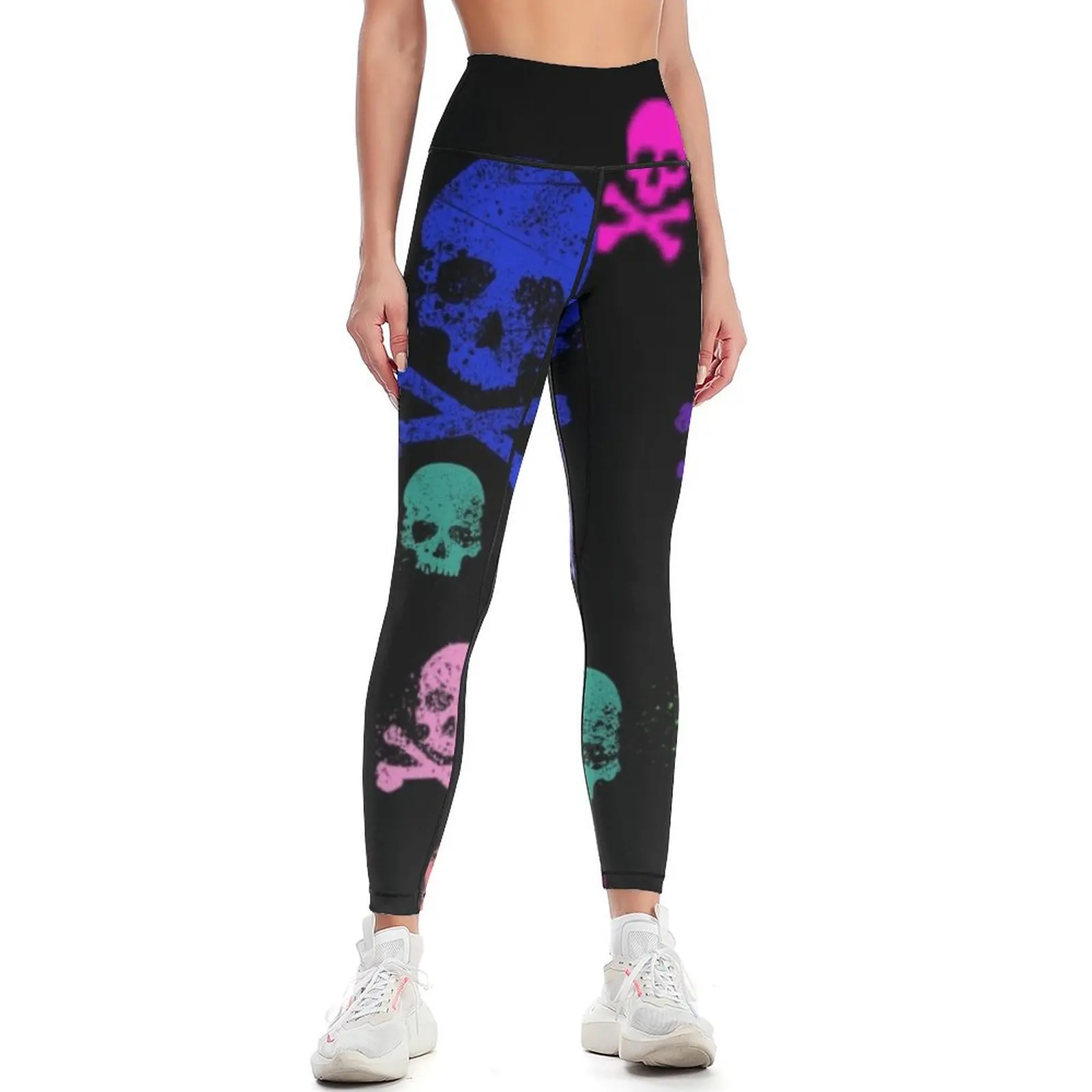 

Bright skulls Leggings for girls sport set for physical Womens Leggings