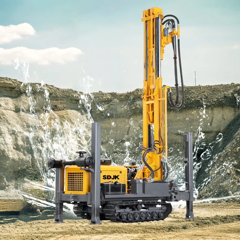 China 180m 200m Water Drilling Machinery Pneumatic Portable Hydraulic Jaw Water Well Drilling Rigs Borehole Drilling Rig Price