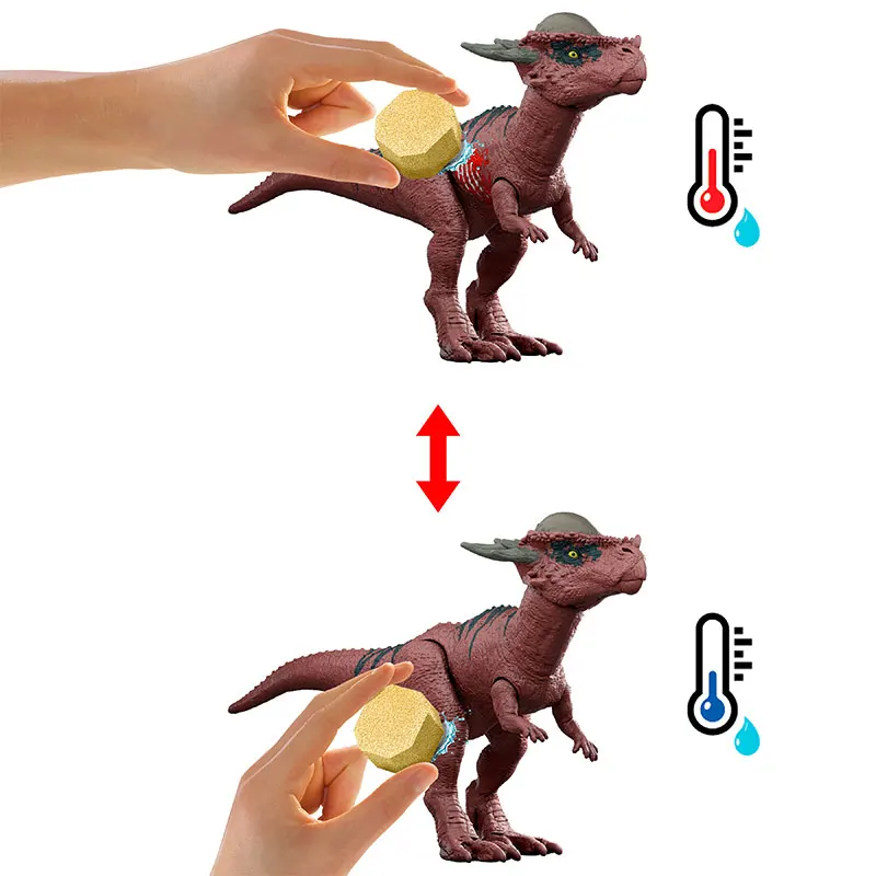 العالم الجوراسي ديناصور نموذج الديناصور الحراري معركة حزمة اللون تغيير مجموعات الالعاب شخصيات حيوانات الأولاد التفاعل لعبة هدية