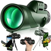 Telescopio Monocular potente con ZOOM HD de 80x100, binoculares portátiles, telescopio de largo alcance para Deportes de caza, viajes de acampada al aire libre