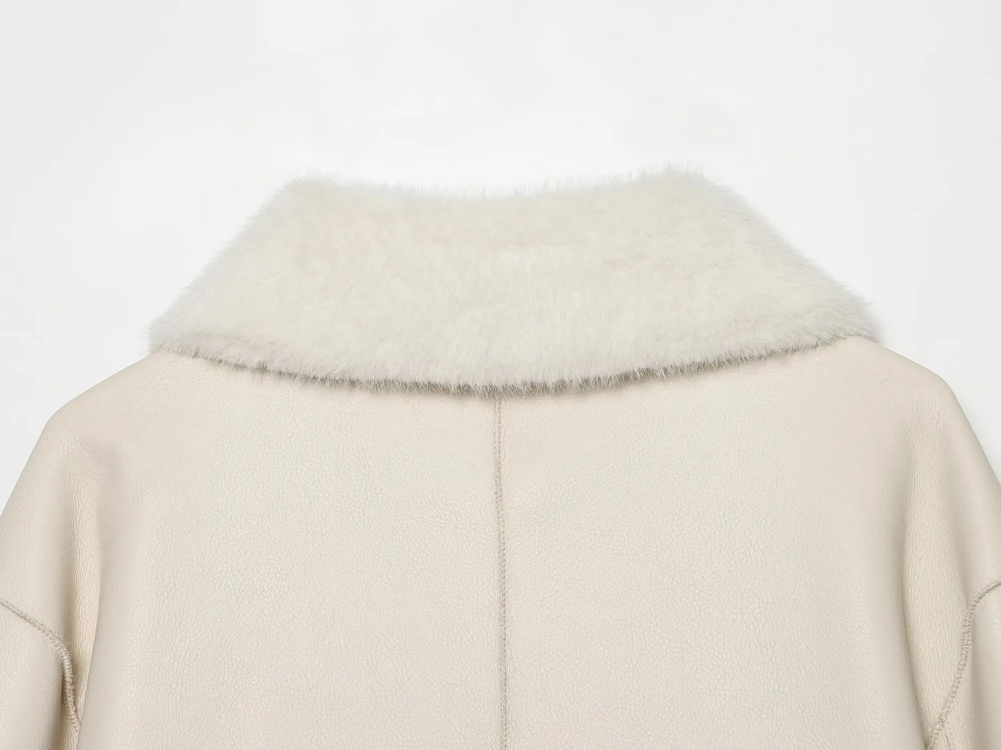KONDALA Damen Vintage Chic Kunstpelz- & Lederjacke Elegante Doppelseitige Wendbare Jacke 2026 Herbst Winter Pendler-Freizeitmantel – Detail 21