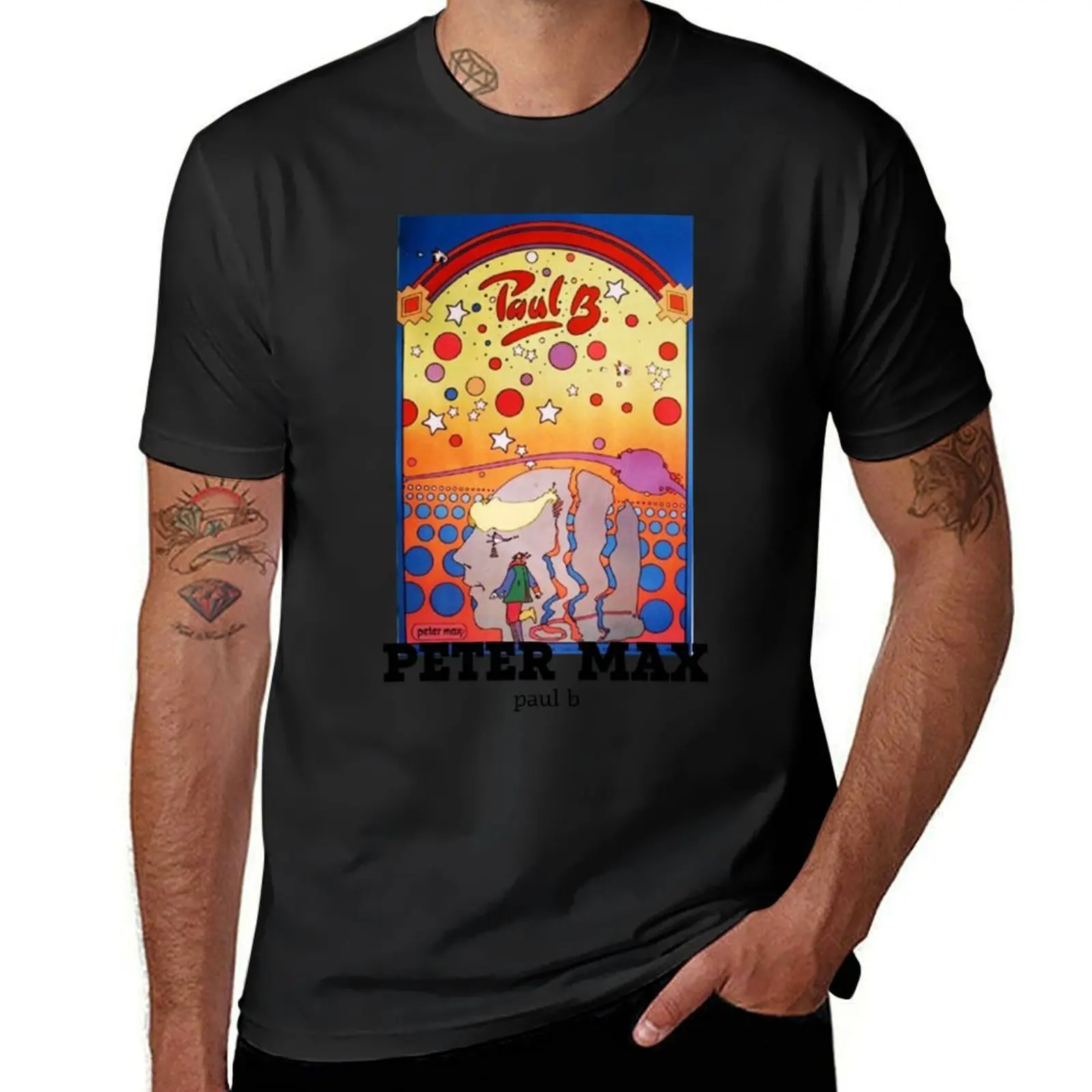 

Peter Max Artwork for sale T-Shirt animal prinfor boys sweat Short sleeve tee mens graphic t-shirts pack
