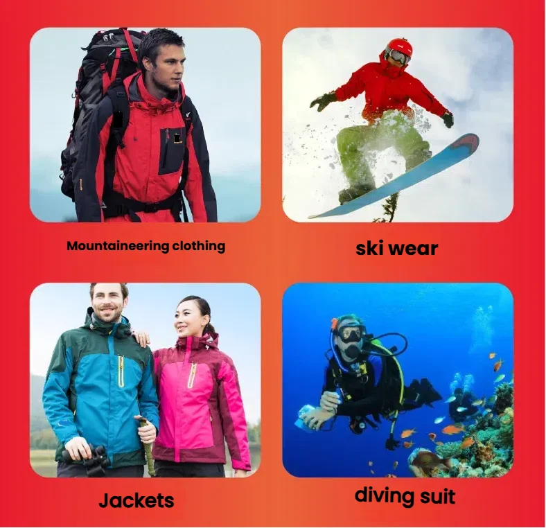 Black Three-Layer Heat- Seam Sealing Waterproof Melt Adhesive for Repairing Raincoats Diving Skiing Mountaineering Suits and