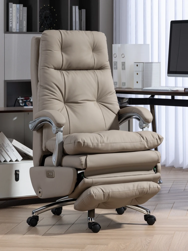 Electric leather office chair