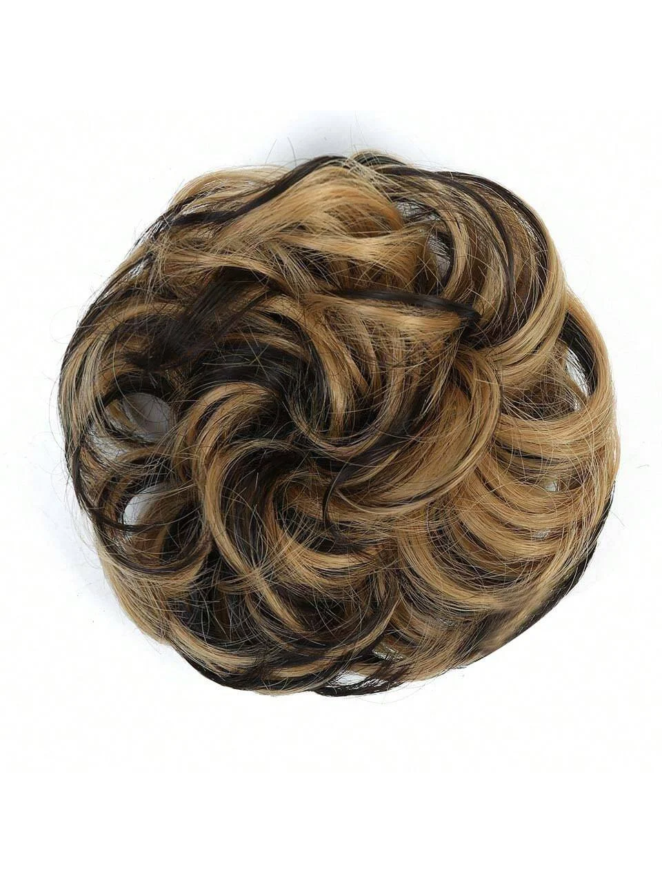 Mehrfarbiger Blütenknospen-Haarring, faules lockiges, flauschiges Haar, Ball-Zubehör für synthetische Perücke, personalisierte Haarmode – Detail 5