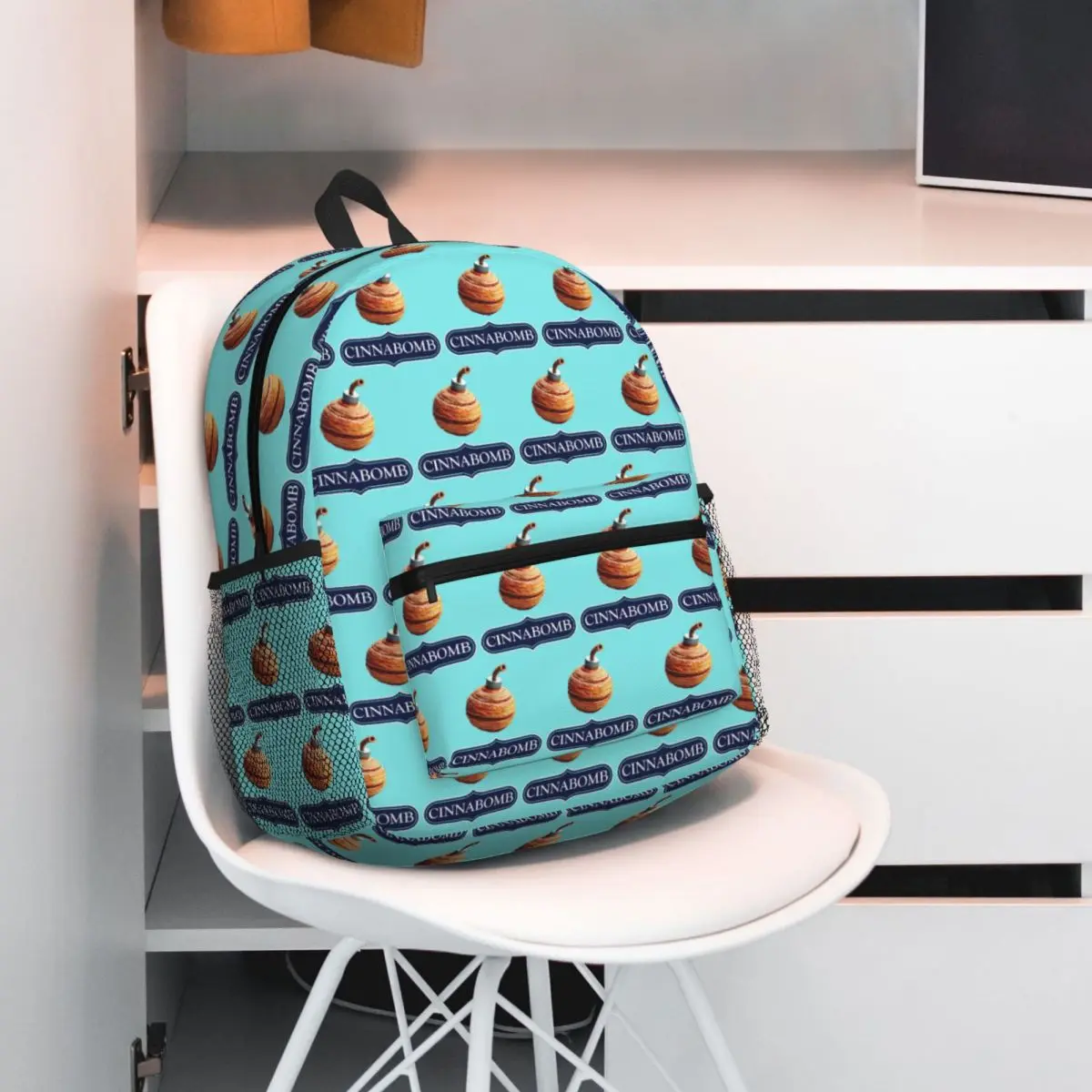 

Cinnabomb Backpack Student BookBag Kids School Bag Computer Shoulder Bags for Men Women