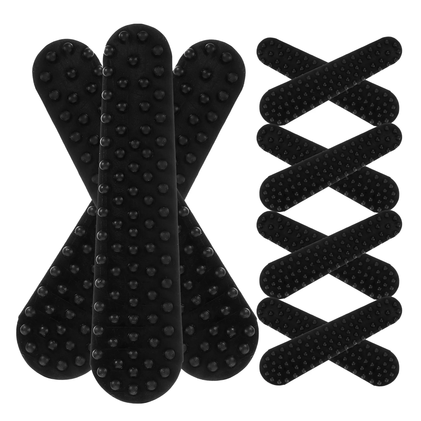 

100Pcs Silicone Non Skid Hanger Strips Adhesive Closet Grip Strips Prevent Clothes Slip Ideal for Delicate Dresses Tank Tops