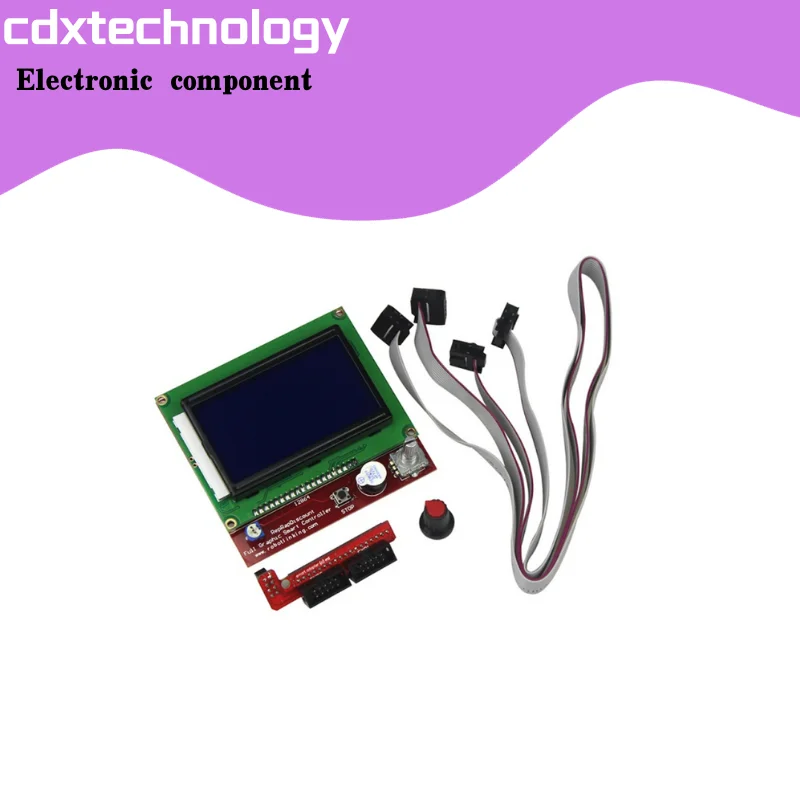 3d printer accessories LCD12864 LCD control screen 1.4 Motherboard Intelligent controller screen with word library