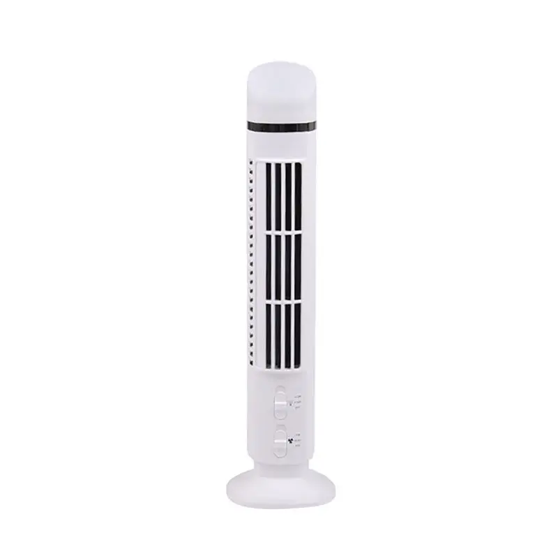 [NEW!A38F】 Portable Air Fan With LED Powerful Wind Bladeless Design USB Interface White