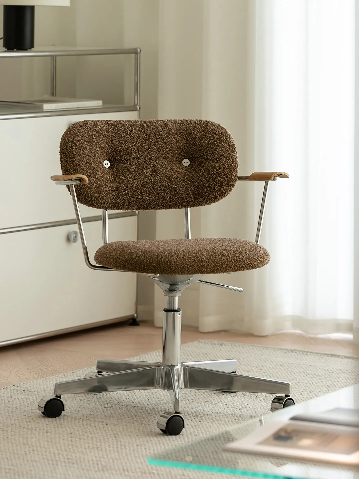 

DSA ergonomic office chair, sedentary and comfortable girls' home rotating lifting computer chair