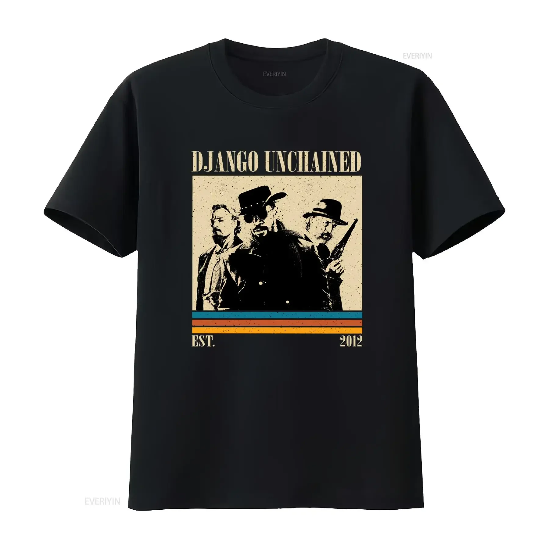 Django Unchained T Shirt Movie Vintage Retro Classic s for him vintage Washed Soft Unisex Stylish Top For Everyday Wear