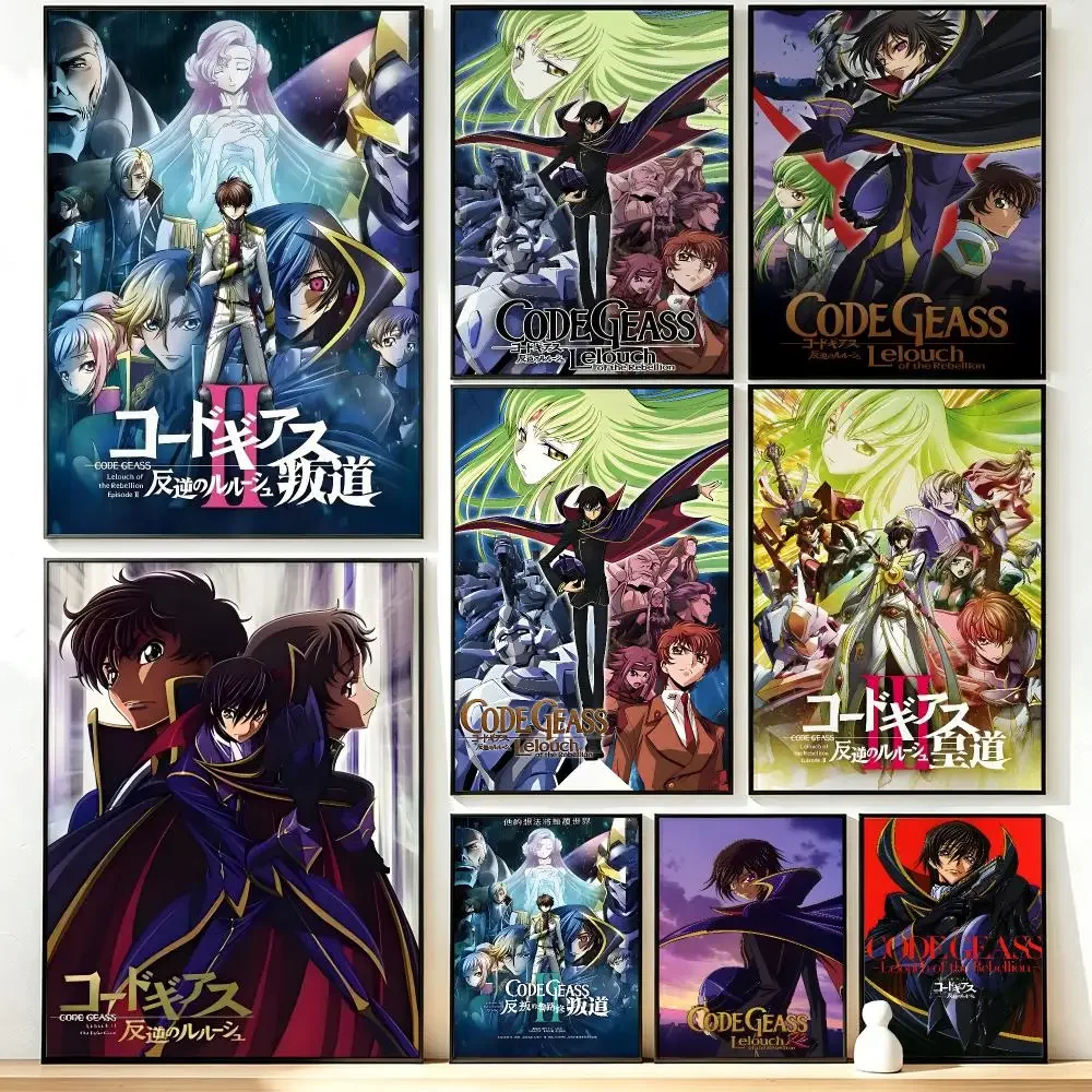Code Geass Lelouch of the Rebellion Poster HD Poster Sophisticated Modern Aesthetic Wall Art For Living Room Bedroom Office