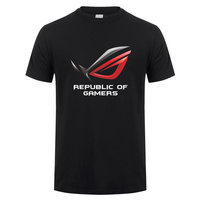 ROG Republic Of Gamers T Shirt Unisex Casual Short Sleeve Mans Cool Cotton Tshirt Tops Tees