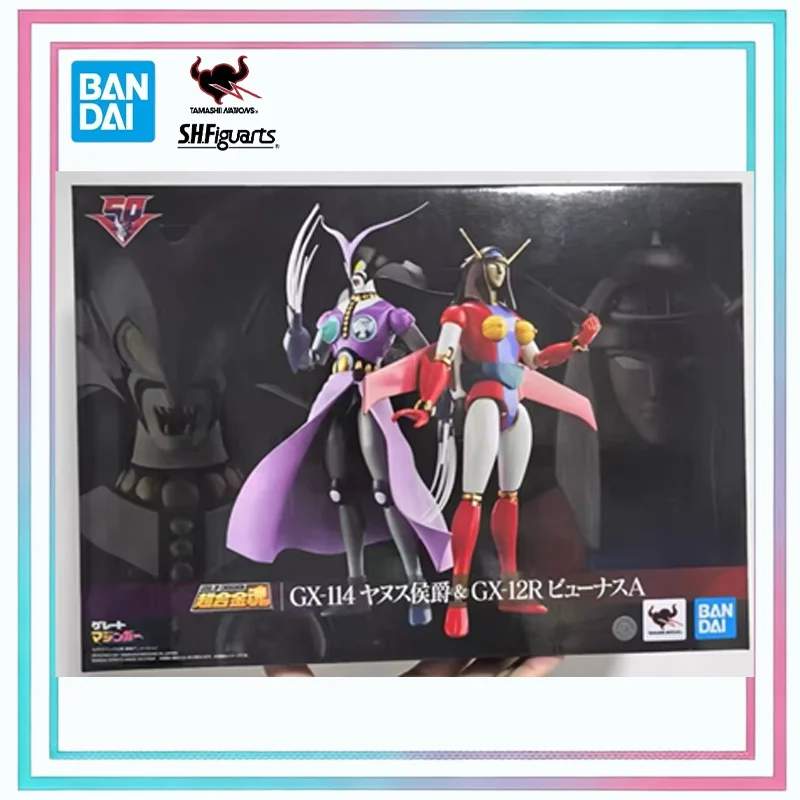 

Оригинальная фигурка Bandai Soul of Chogokin GX-114 Marquis Janus и GX-12R Venus A, модель игрушки в подарок для коллекционеров