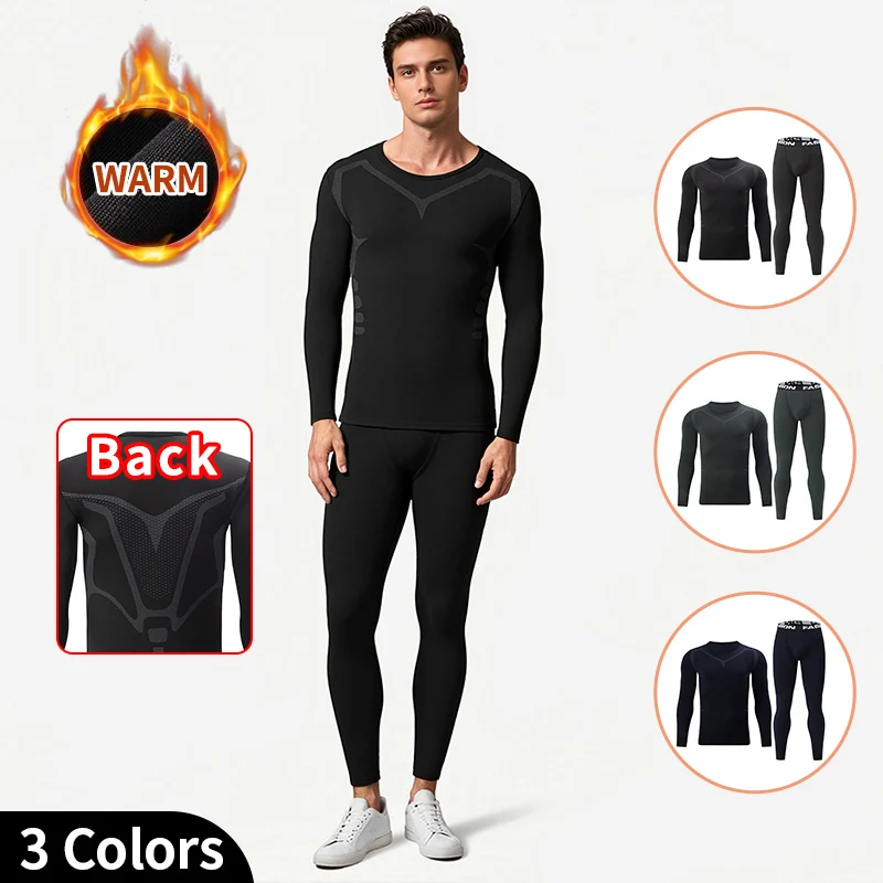 Men's Warm Set with Thin Velvet Inner Handsome Fashionable Comfortable Moisture Absorbing Multi Functional Set for Home Use