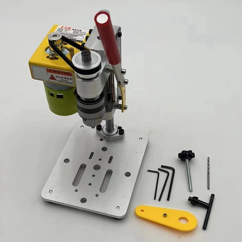 Mini Drill Press Table Driller B10 Chuck Precision Table Drilling Machine 795 Motor Metal Wooden Jade DIY Crafts Tool