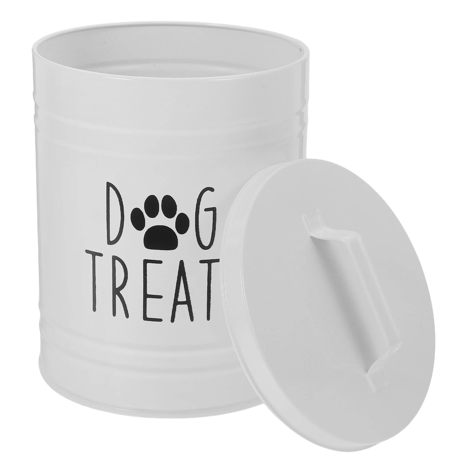 

Dog Food Bin Airtight Large Dog Treat Jar Metal Container Large Capacity Easy Pet Supplies Home