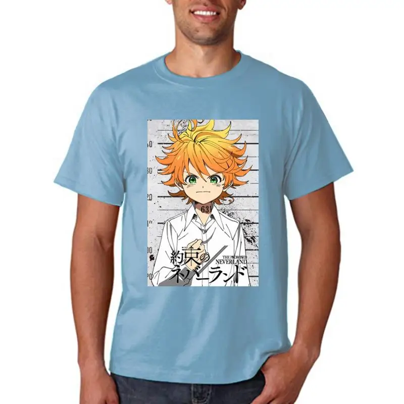 وعد نيفرلاند إيما قميص الانمي المرأة الصيف قصيرة الأكمام تي شيرت المتضخم الإناث تي شيرت Harajuku بلايز الشارع الشهير