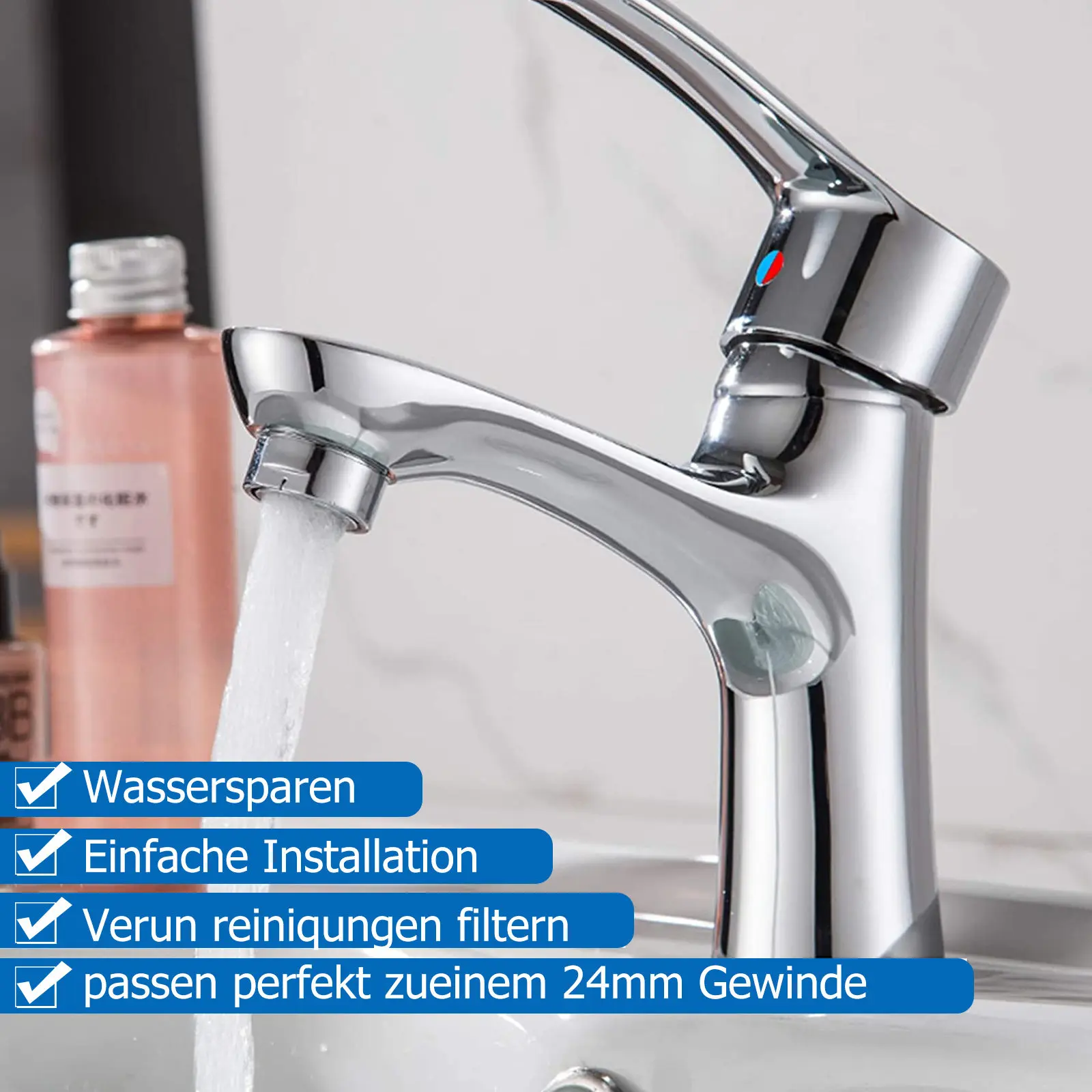 

Faucet Aerator Strainer Copper Filters Tap Bath Basin Bubbler Sink Kitchen Bathroom Toilet Anti Rust Water Saving Household Tap