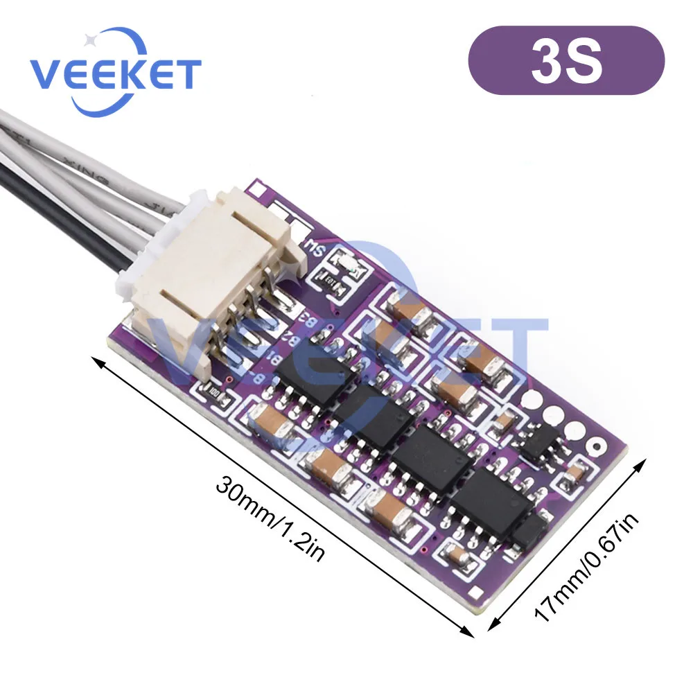 Scheda di ricarica della batteria al litio 1.5A scheda di protezione PCB del modulo di equalizzazione attiva della batteria al litio capacitiva