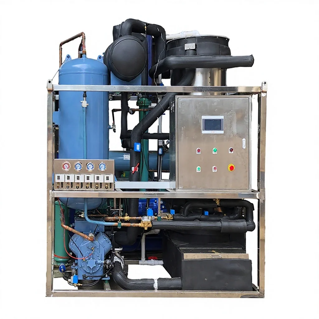 

Good Quality 5 Ton Tube Ice Making Machine System Water Cooling Condenser