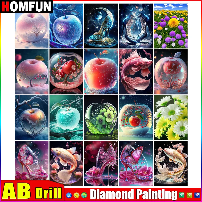 HOMFUN AB 5D DIY Diamond Painting 