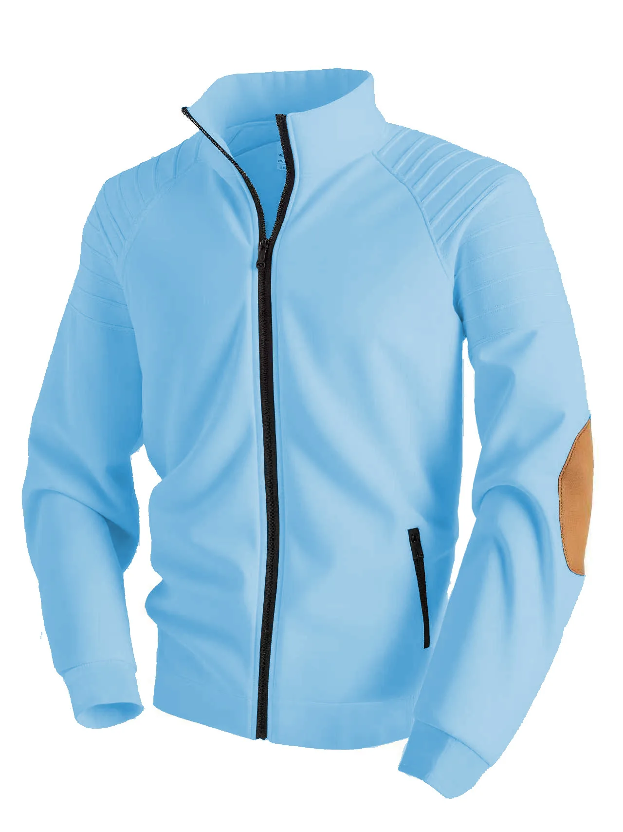 

Winter and autumn fashion men's jacket with zipper stand-up collar multi-color design casual and loose long-sleeved shirt