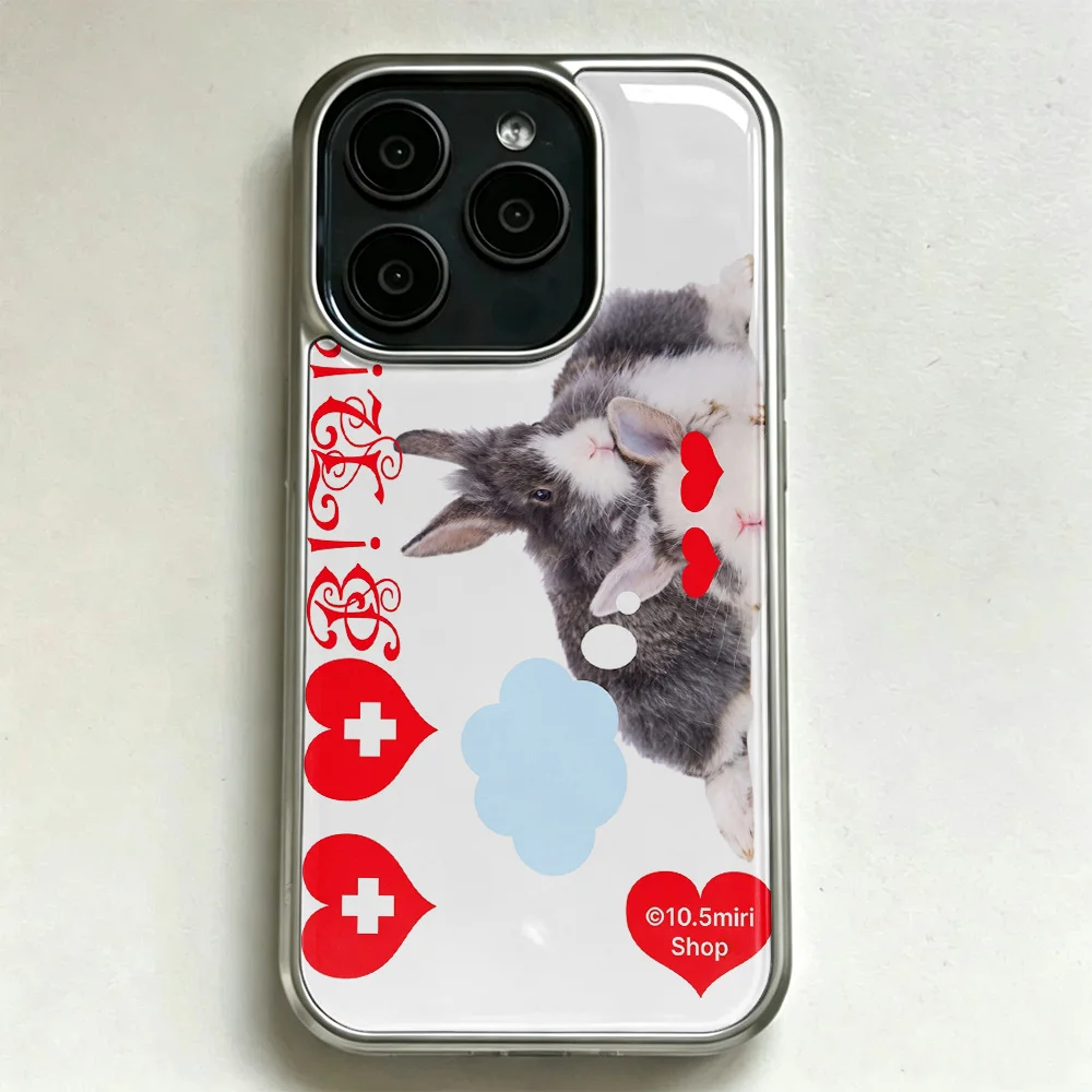 Ins Niche Y2K Lazy Cute Rabbit Phone Case for IPhone 18 17 16 15 14 13 12 11 Air Pro Max Plus Luxury Clear Soft Back Cover