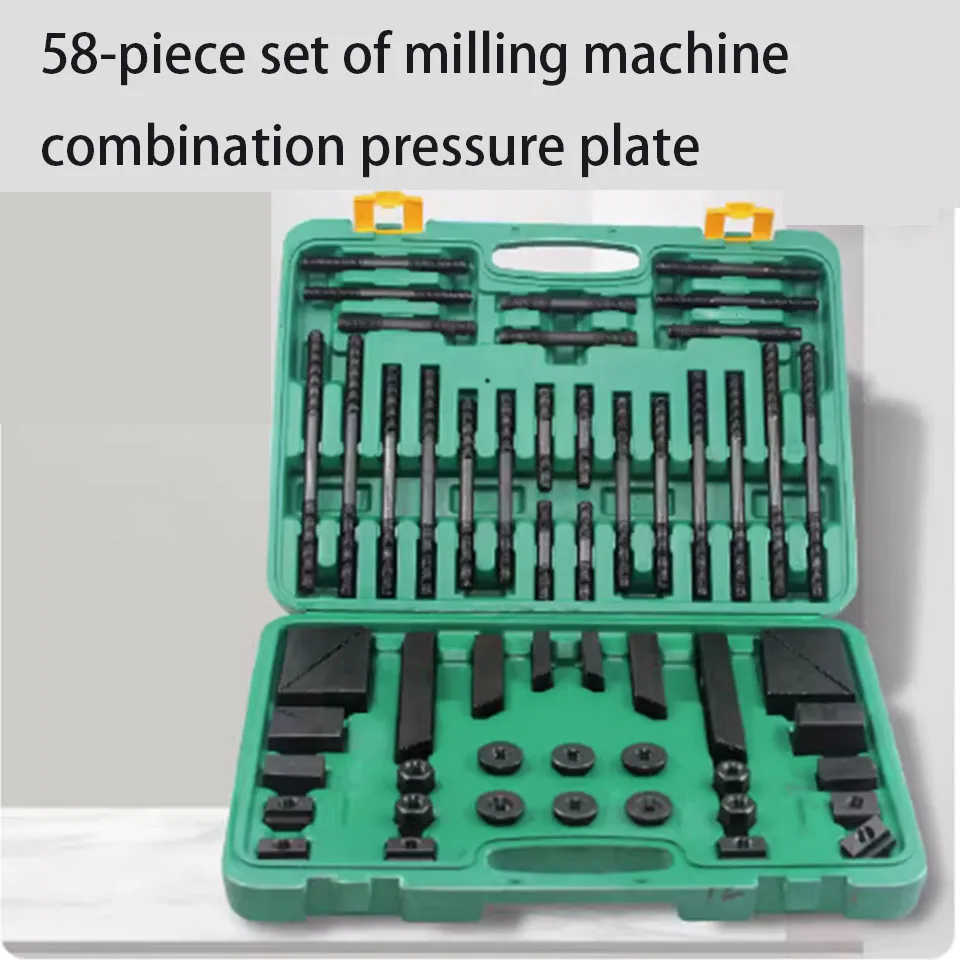 

Cnc 58-piece Set Of Hardened Combined Pressure Plates, Milling Machine Fixtures, Pressure Gauge Triangle Gauge, Double-head Scre