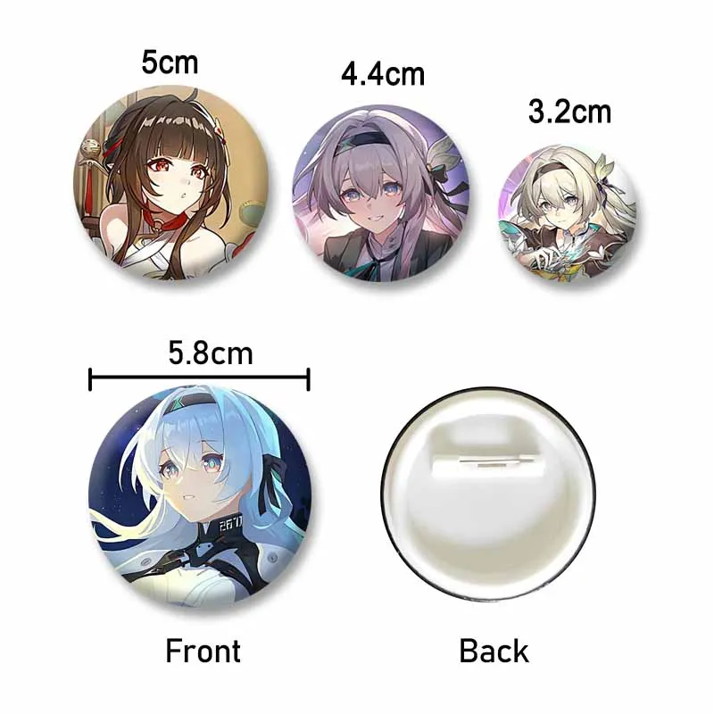 Funny HSR Honkai Star Rail Meme Brooch Cartoon Game Lapel Pins Yunli Blade Badges for Bag Jewelry Accessories Fashion Toys Gift