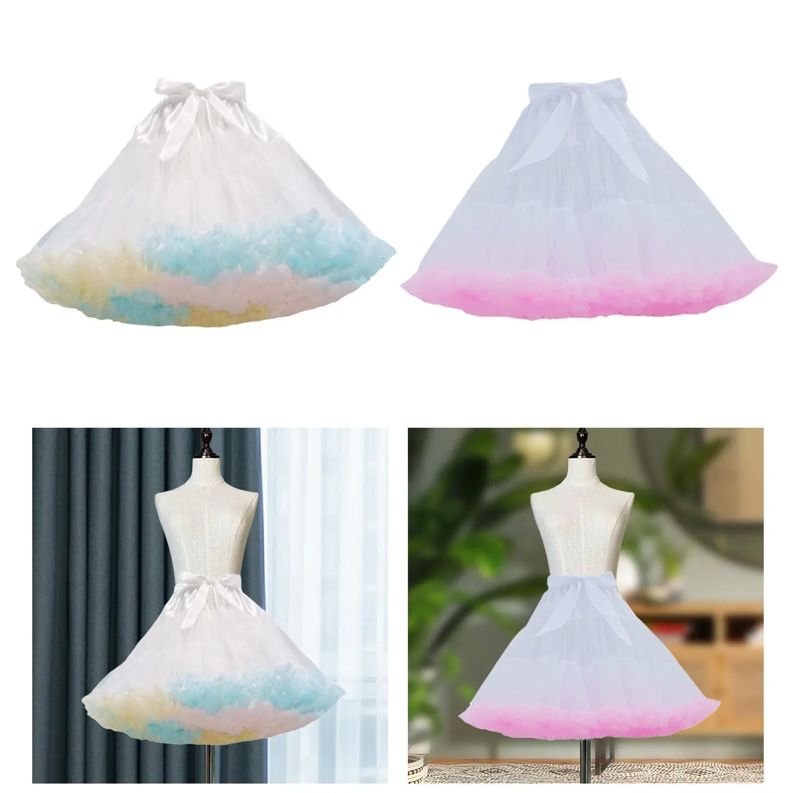 

Женский фатиновый подъюбник 45 см с эластичным поясом, пышный тюль для свадьбы