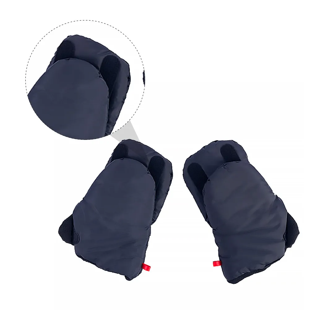 

1Pair Premium Warm Gloves for Winter Windproof Waterproof Polar Fleece Silk Floss Lining Baby Stroller Compatible Cold