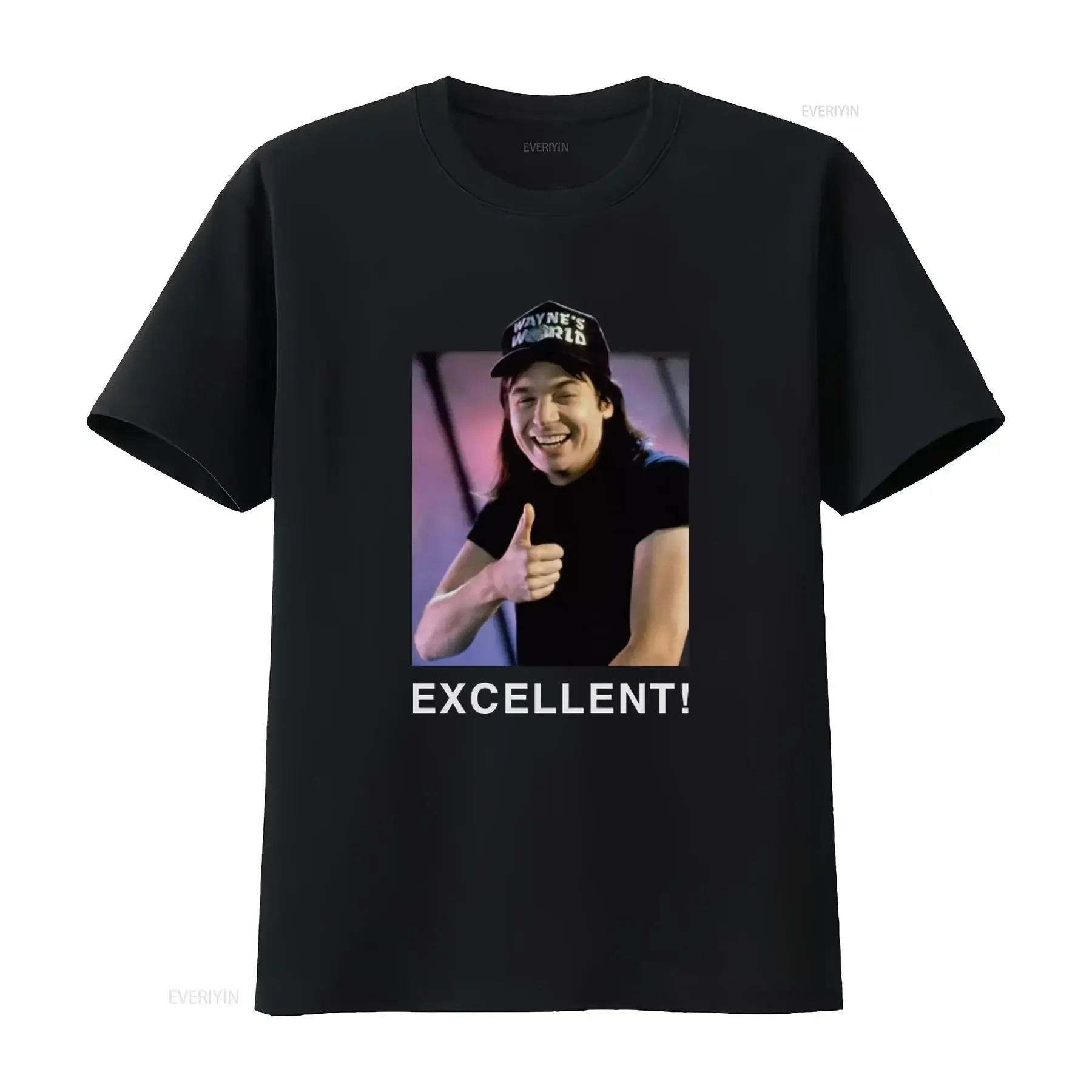 Waynes World Excellent T Shirt 90's Movie Inspired Mike Myers  vintage Washed Casual Slightly Versatile Soft Stretched